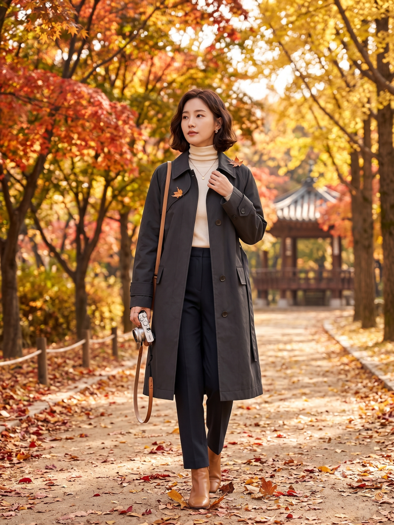 가을이다! 미리 준비하는 구호 클래식 트렌치코트 ( 단풍룩 )