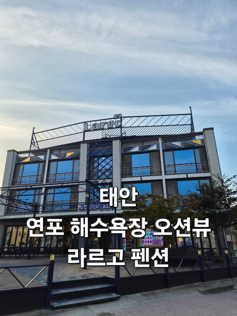 [태안]태안골프여행 숙소후기 연포 해수욕장 품은 오션뷰에 가성비 펜션| 내돈....