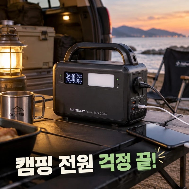 가벼운 파워뱅크 차박, 낚시용으로 쓰기좋은 12000용량배터리 정보 정리
