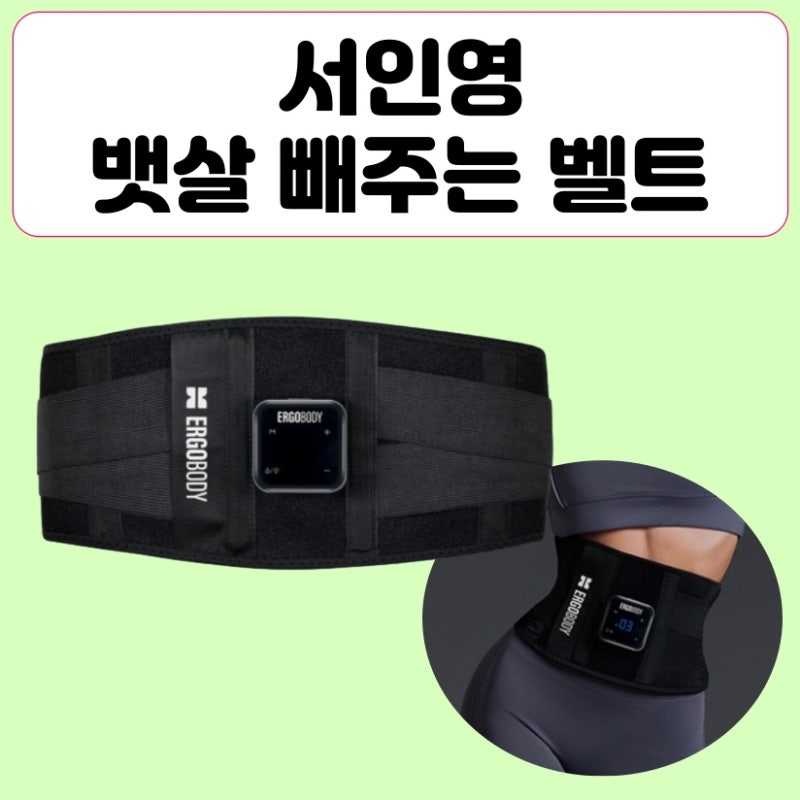 서인영 뱃살 빼주는 벨트, 에르고바디 EMS 텐미닛벨트 PRO 신데렐라 복근 운동기구 복부 마사....