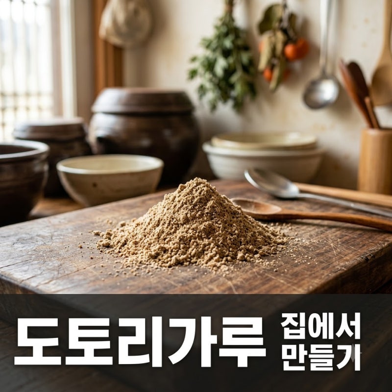 도토리 가루 만드는 방법 집에서 떫은맛 없이 만드는 법