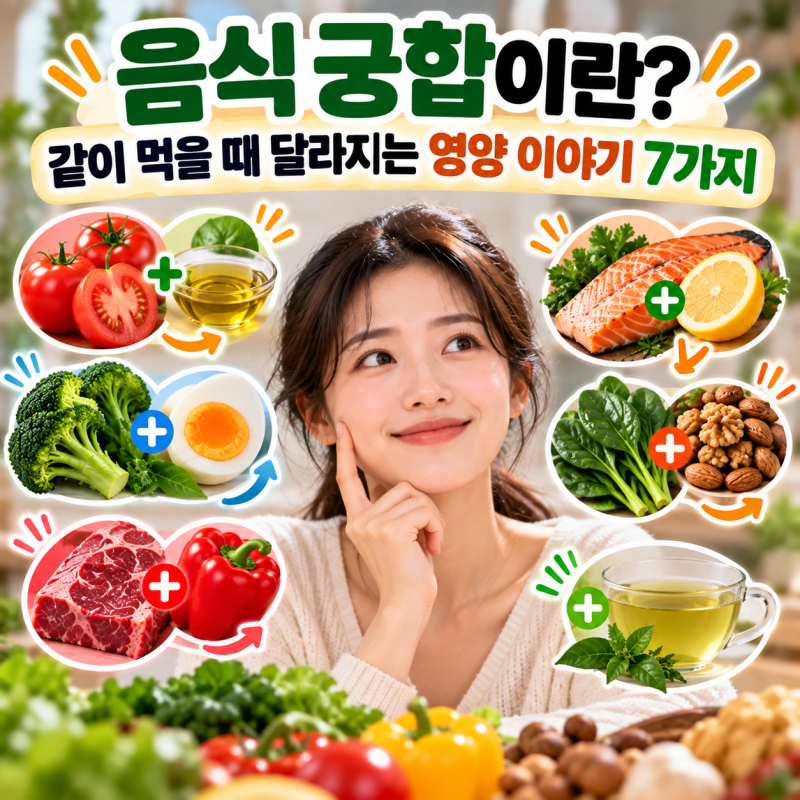 음식 궁합이란? 같이 먹을 때 달라지는 영양 이야기 7가지