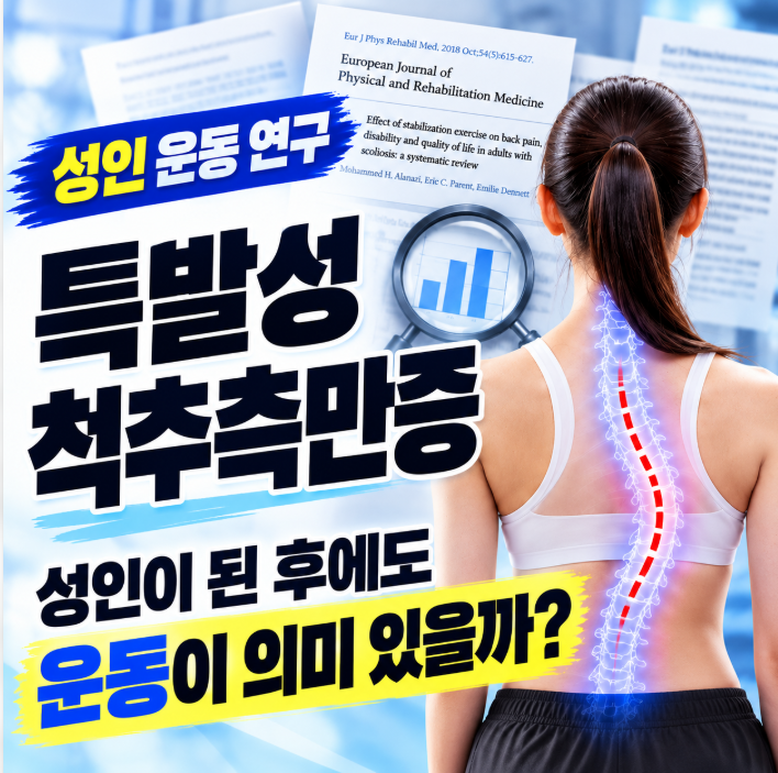 특발성 척추측만증, 성인이 된 후에도 운동이 의미가 있을까?