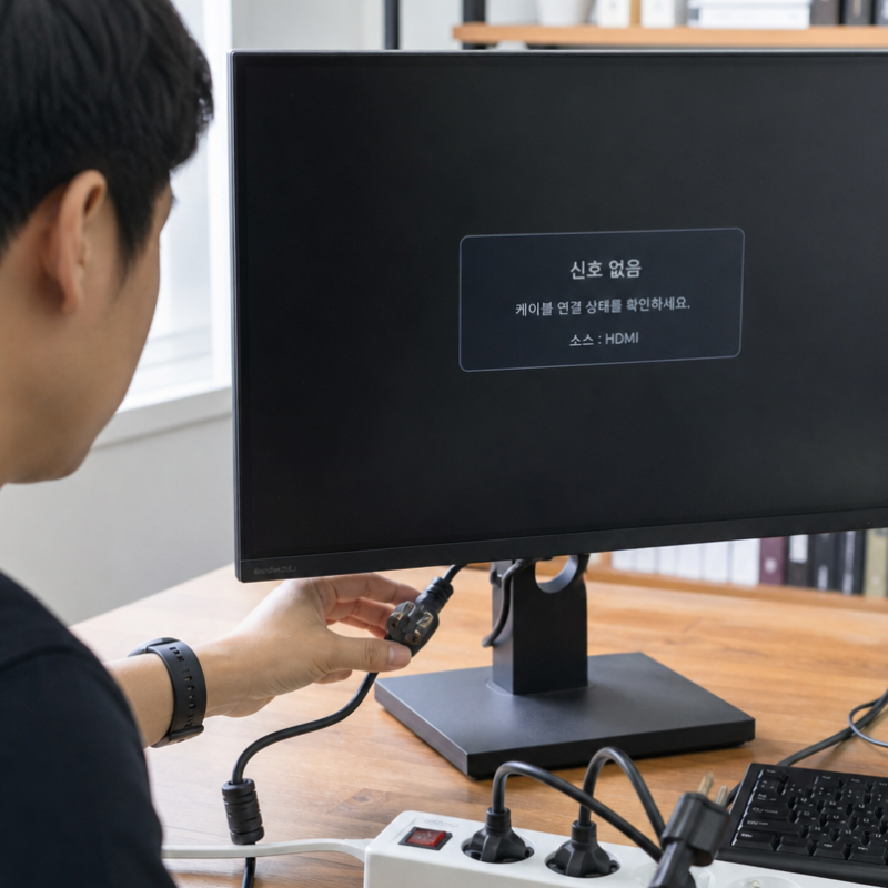 모니터 신호 없음 자가 수리 매뉴얼: 출장 수리 부르기 전 필수 점검 단계