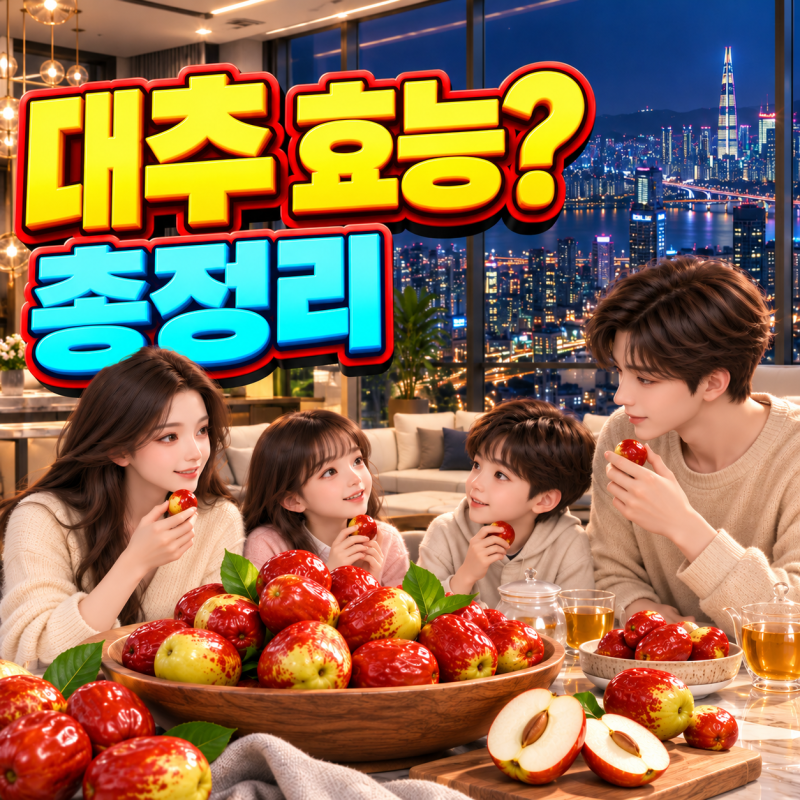 대추 효능, 매일 먹으면 당뇨에도 괜찮을까? 사과대추·마른대추 차이와 부작용까지