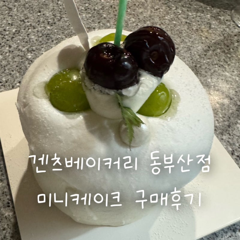 겐츠베이커리 동부산점 미니케이크 | 동부산 롯데몰 생일케이크 구매