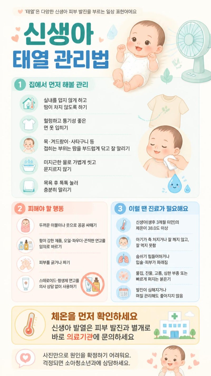 신생아 태열 vs 아토피, 초기에 헷갈리는 이유와 확실한 구분법