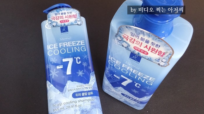 엘라스틴 아이스프리즈 두피 쿨링 맥스 샴푸와 헤드앤솔드 쿨 멘솔 차이점 뭘까?!
