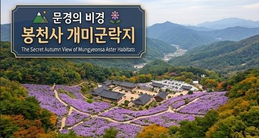 문경 봉천사 개미취 축제 2026, 9월 말 절정 개화시기·입장료·주차 총정리