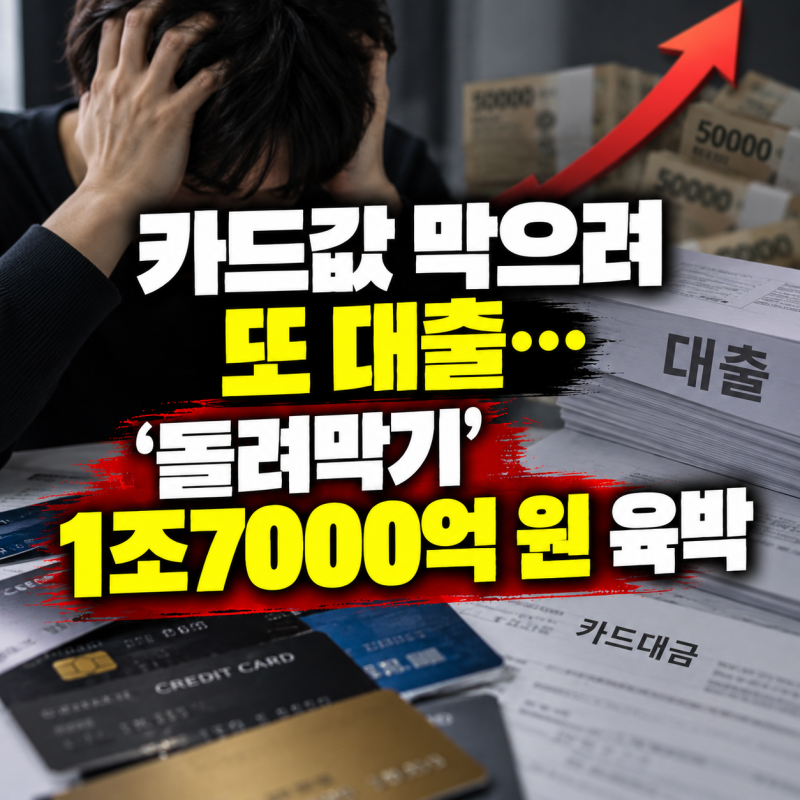 카드값 막으려 또 대출…‘돌려막기’ 1조7000억 원 육박