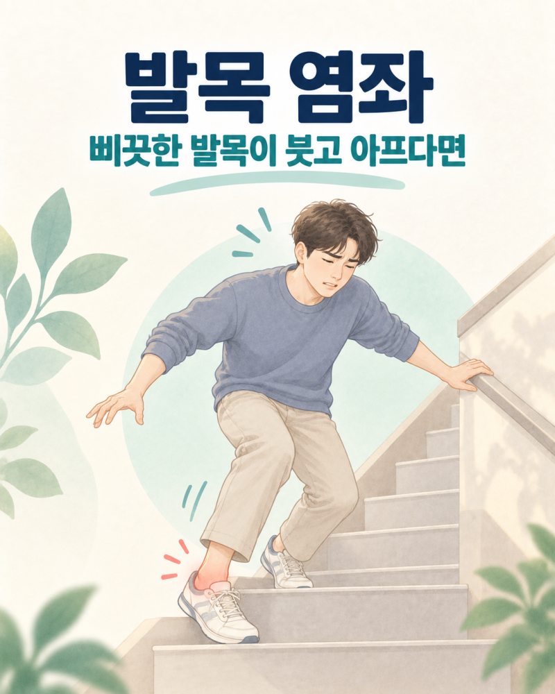 발목 염좌 치료, 삐끗한 발목이 붓고 아프다면? 검사부터 재활까지