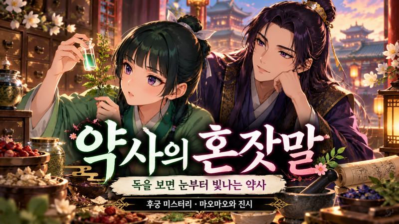 “독을 보면 눈부터 빛난다?” 약사의 혼잣말 - 마오마오와 진시, 후궁 미스터리가 5700만 부....