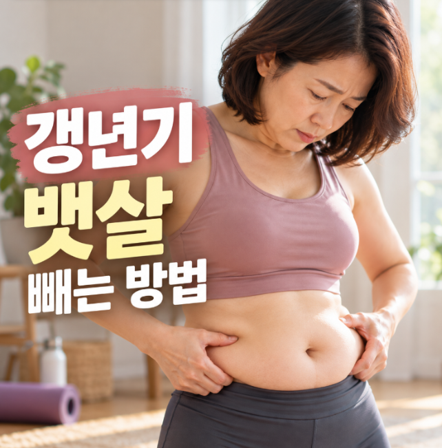 갱년기 뱃살 빼는법, 유독 배만 나오는 이유부터 정리