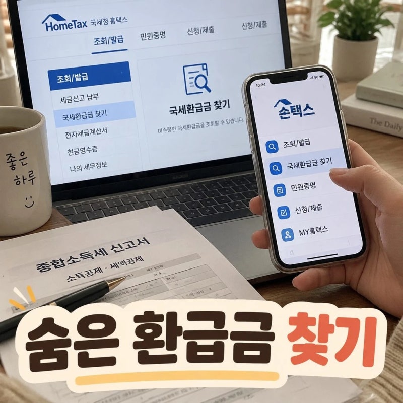 홈택스 국세 환급금 조회 방법과 놓치기 쉬운 환급금 확인법