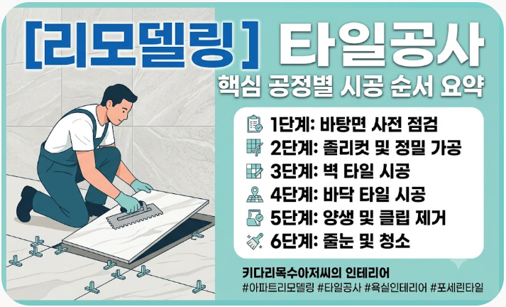 [리모델링] 타일공사