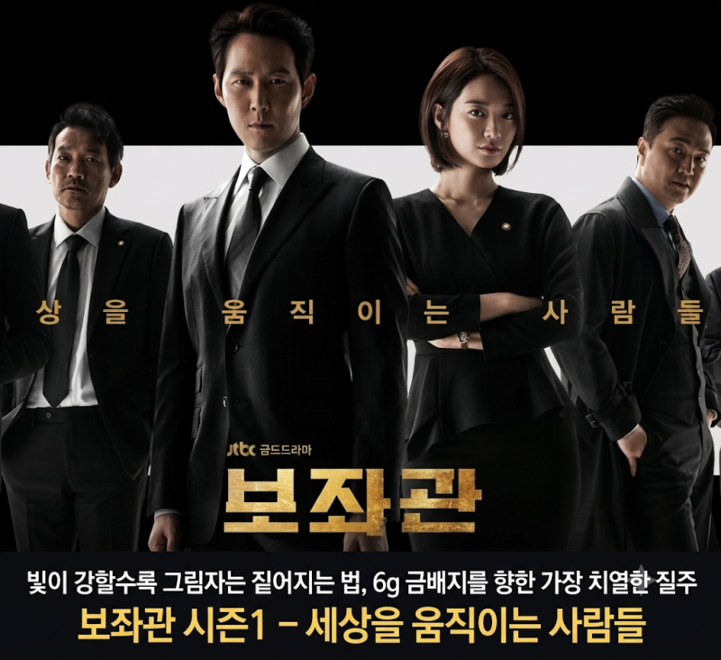 보좌관 시즌1 기본정보 시청률 몇부작 등장인물 ott 줄거리 후기