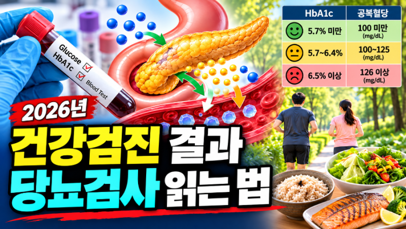 2026년 건강검진 결과 읽는 법 ④ 혈액검사 결과 읽는 법 — 당뇨검사