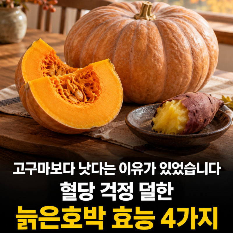 "고구마보다 낫다는 이유가 있었습니다"혈당 걱정 덜한 늙은호박 효능 4가지
