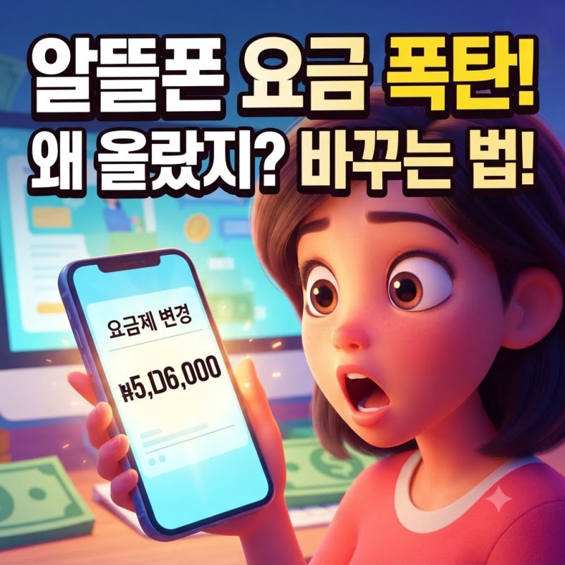 알뜰폰 요금제 변경 방법 비교 시기 유심 위약금