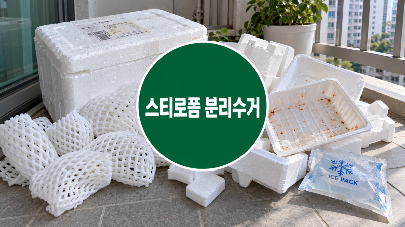 스티로폼 분리수거 하얗다고 다 넣으면 안 되는 4가지
