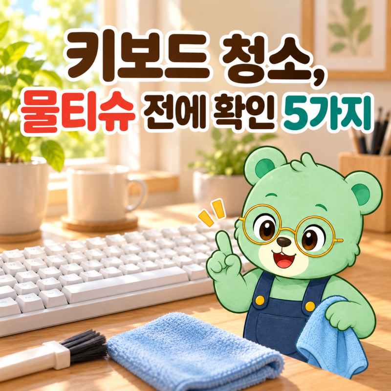 키보드 청소, 물티슈 전에 확인 5가지