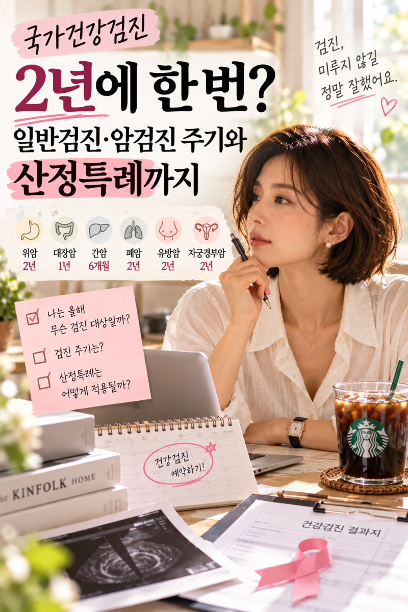 [ 국가건강검진 ] 2년에 한 번? 일반검진·암검진 주기와 산정특례까지