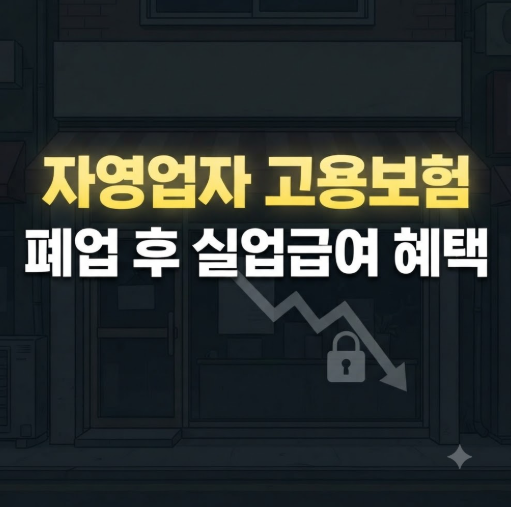 자영업자 페업 실업급여 지급액 얼마? 대상 조건 및 기간 신청방법 총정리
