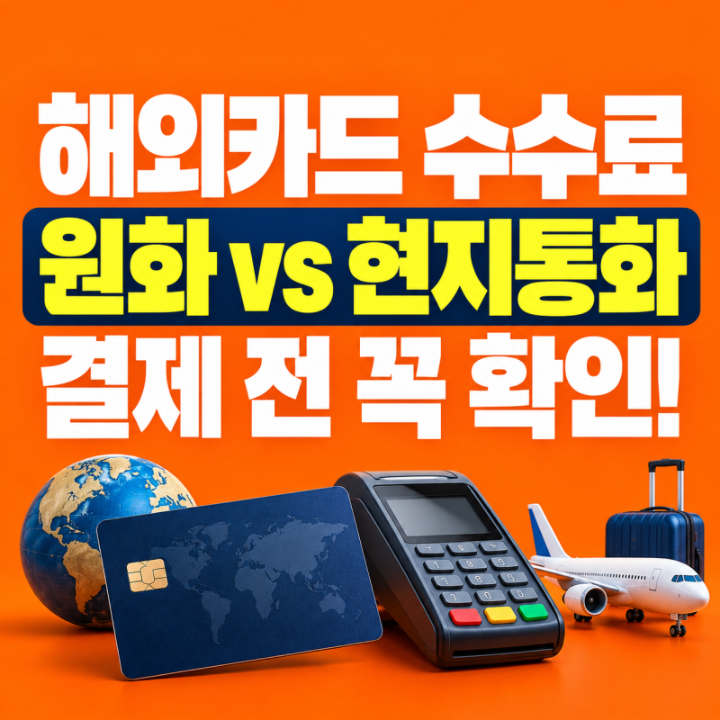 해외카드 결제 수수료 실제로 얼마나 나갈까? 원화결제 손해 피하고 현지통화로 결제하는 법