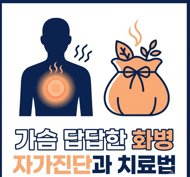 가슴이 꽉 막히고 열이 치민다면? 화병 울화병 증상 자가진단과 치료방법 인천 부천한의원