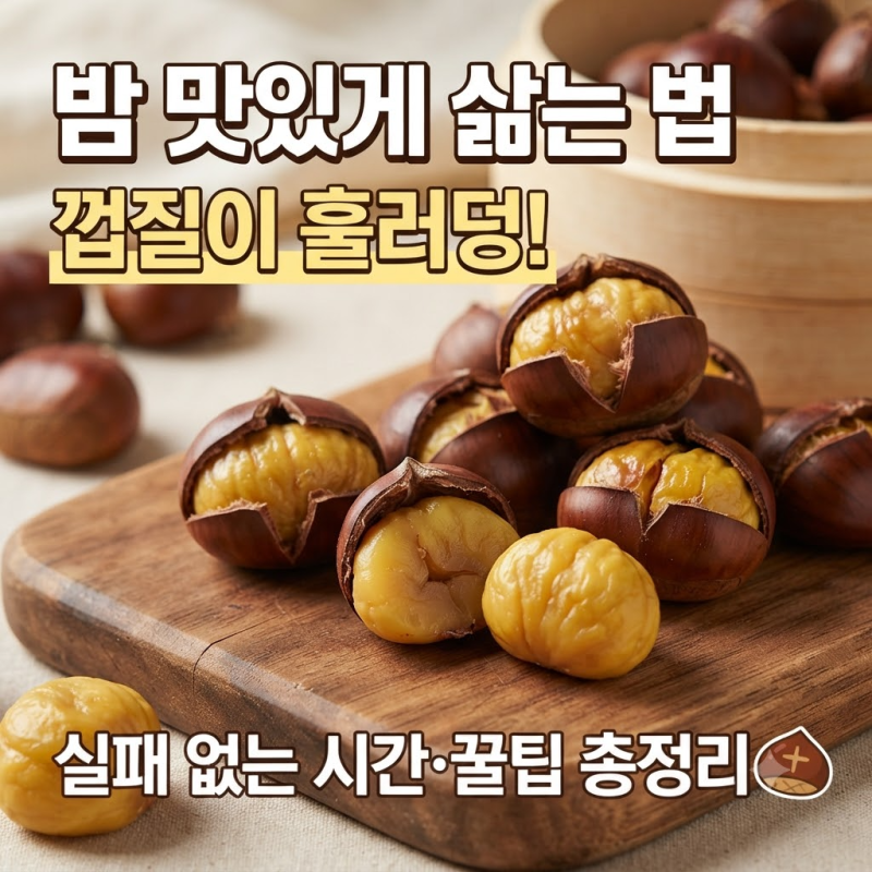 밤 맛있게 삶는 방법 시간, 보관법 총정리(+껍질 잘 까는 법)