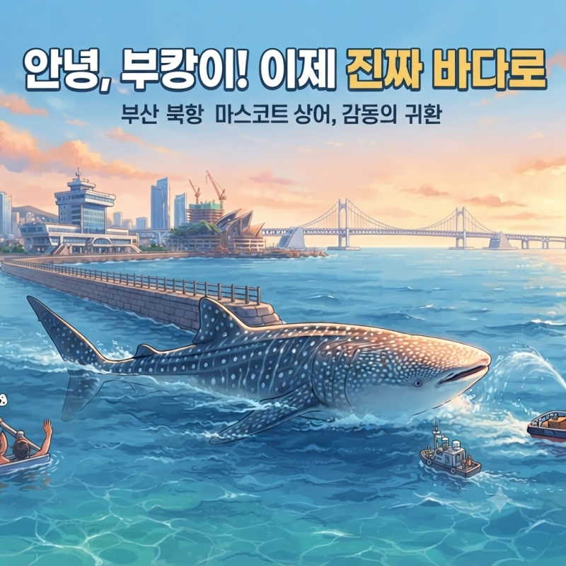 29일 시작되는 대대적인 귀환 작전, 부캉이를 안전히 바다로 안전하게 복귀시켜라! 부산시가 ....