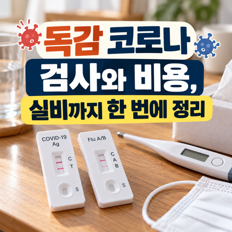 독감 코로나 검사와 비용, 실비까지 한 번에 정리
