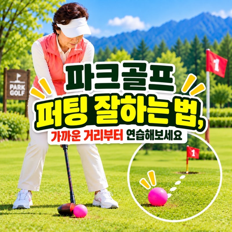 파크골프 퍼팅 잘하는 법, 가까운 거리부터 연습해보세요