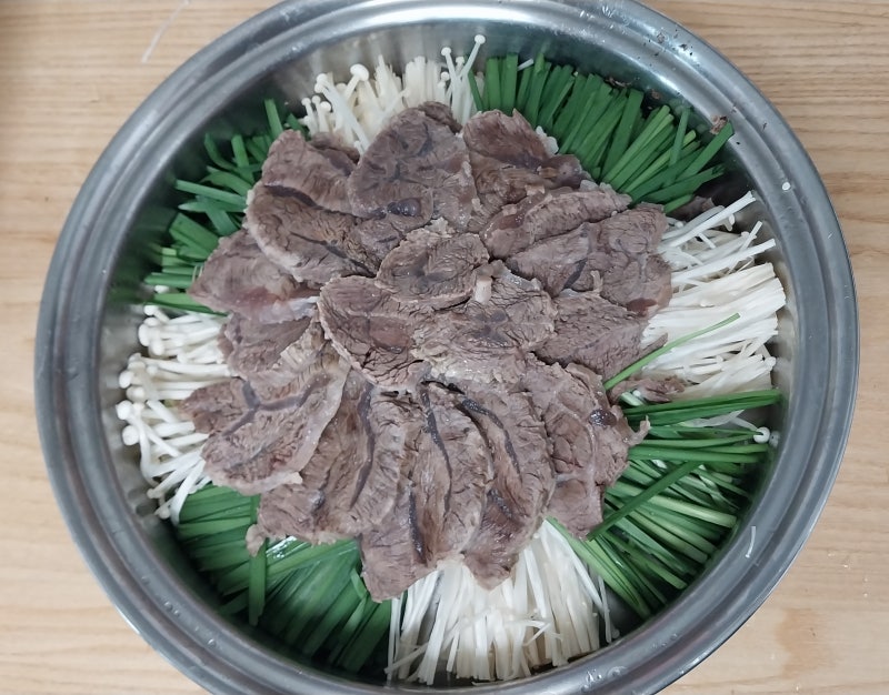 코스트코 한우 아롱사태 수육 전골 레시피 양념장만들기