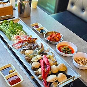 오이도 맛집 점심 해물칼국수 오션뷰 오십이도칼국수