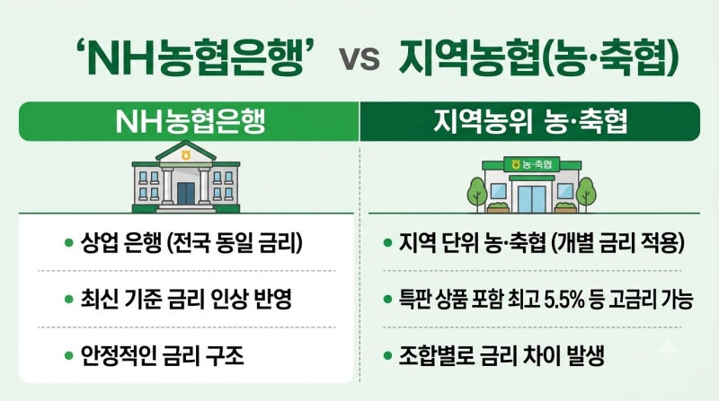 농협 정기적금 이자율 특판 비교, 지역농협 조건까지 확인하는 방법 | 결론만 빠르게 정리