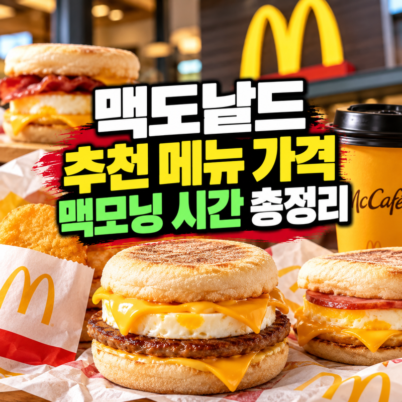 맥도날드 추천 메뉴 맥모닝 시간 가격 총정리 (+ 고추장버터 후기)