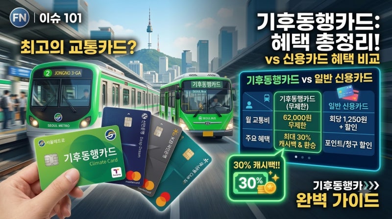 기후동행패스 후불 신용카드 추천: 카드사별 혜택 비교와 자동 환급 팁
