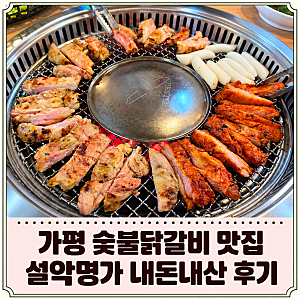가평 숯불닭갈비 맛집 설악명가 내돈내산 후기