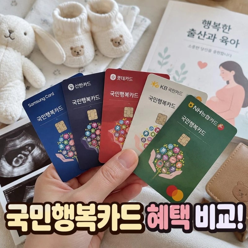 국민행복카드 발급 카드사별 혜택과 신청방법 총정리