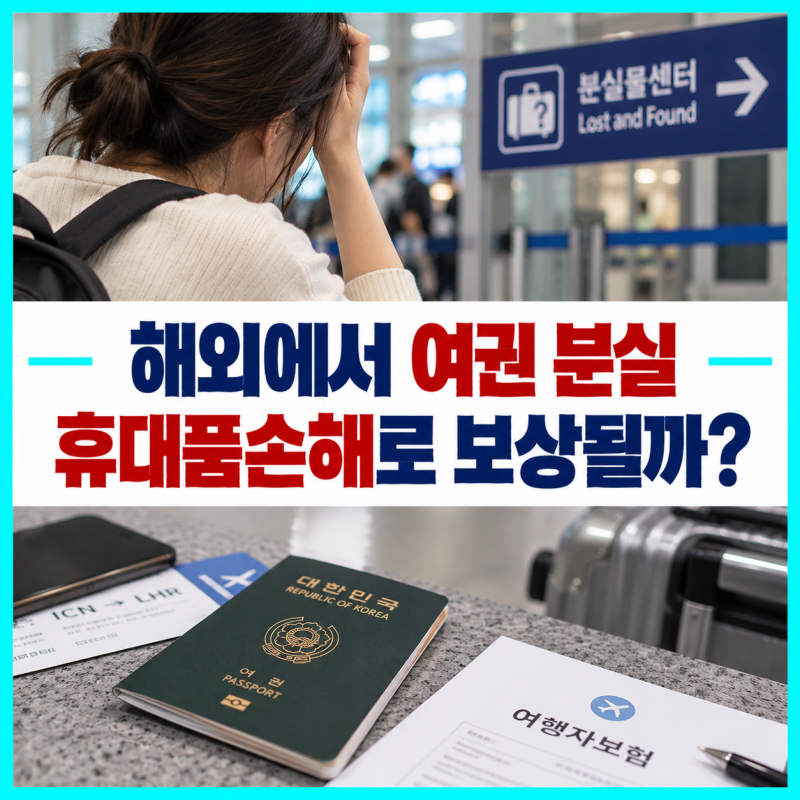 해외여행 중 여권 분실, 여행자보험은 재발급비용과 추가 체류비까지 보장할까?