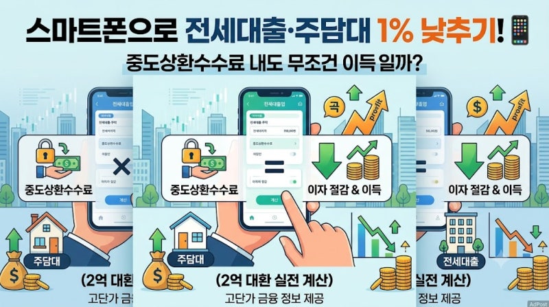 주택담보대출·전세대출 온라인 갈아타기(대환대출): 2억 전세 3.8%로 낮춘 실전 손익 분기점 ....