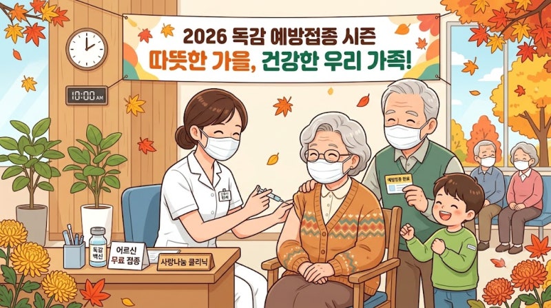 2026 독감예방접종 시기 대상 필수 정보