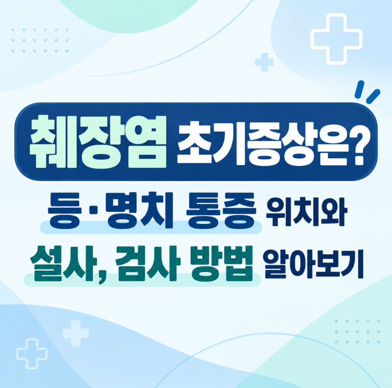 췌장염 초기증상은? 등·명치 통증 위치와 설사 검사 방법 알아보기