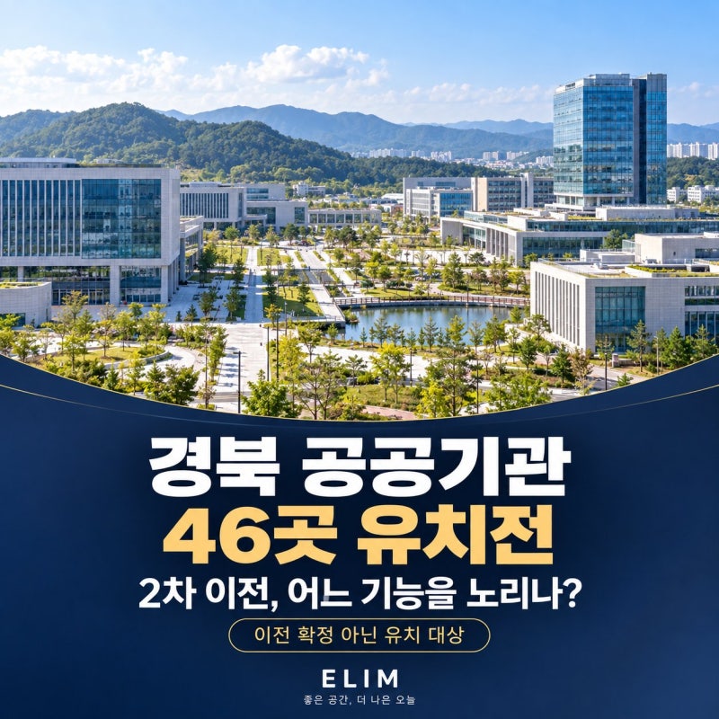 경북 공공기관 46곳 어디로 데려오나?｜2차 이전 앞두고 지역별 유치기관 공개