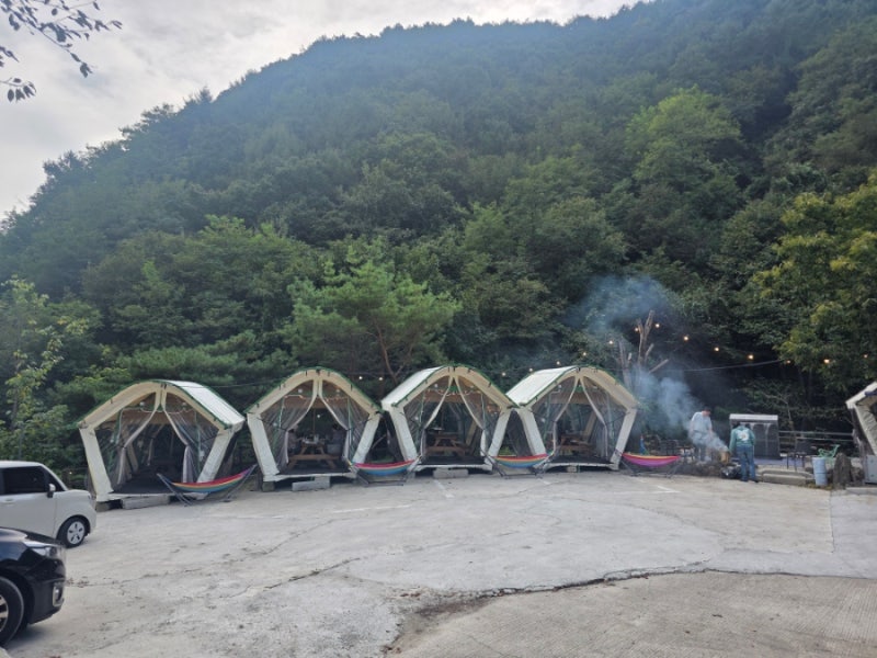 캠핑하는 기분으로 먹는 춘천 야외 고깃집, 인연가 셀프바베큐장 후기