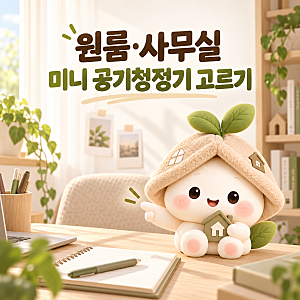 원룸·사무실 미니 공기청정기 추천｜오아 퓨어 미니, 책상 옆 보조용으로 어떨까?