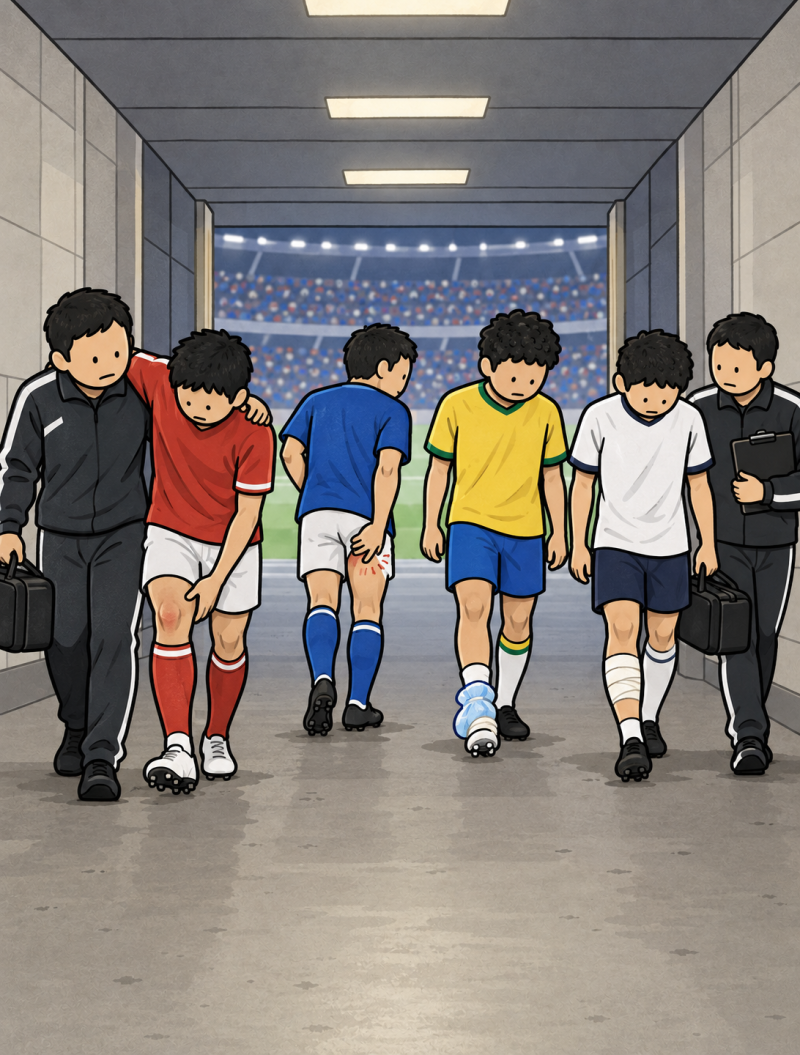 A매치 부상자 총정리｜코나테·음바페·이삭·하베르츠 ·각포·도르구