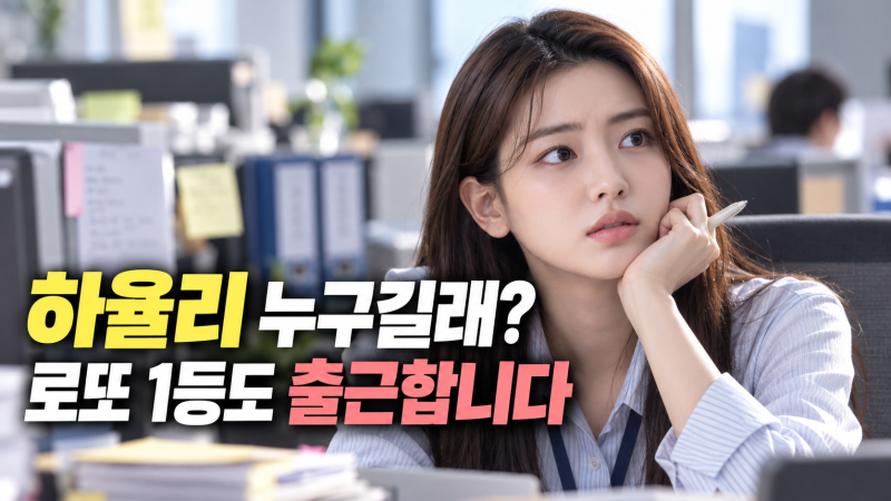 하율리 누구길래? 로또 1등도 출근합니다에서 또 못 알아본 이유