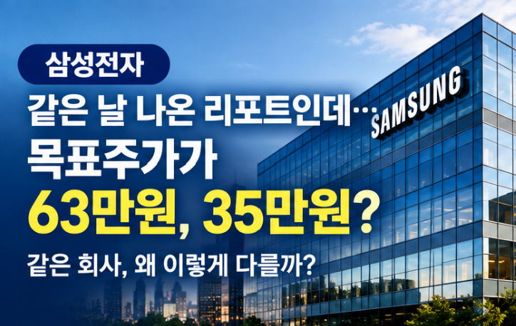 삼성전자 목표주가 63만원vs35만원? 같은 날 전망이 갈린 이유는?